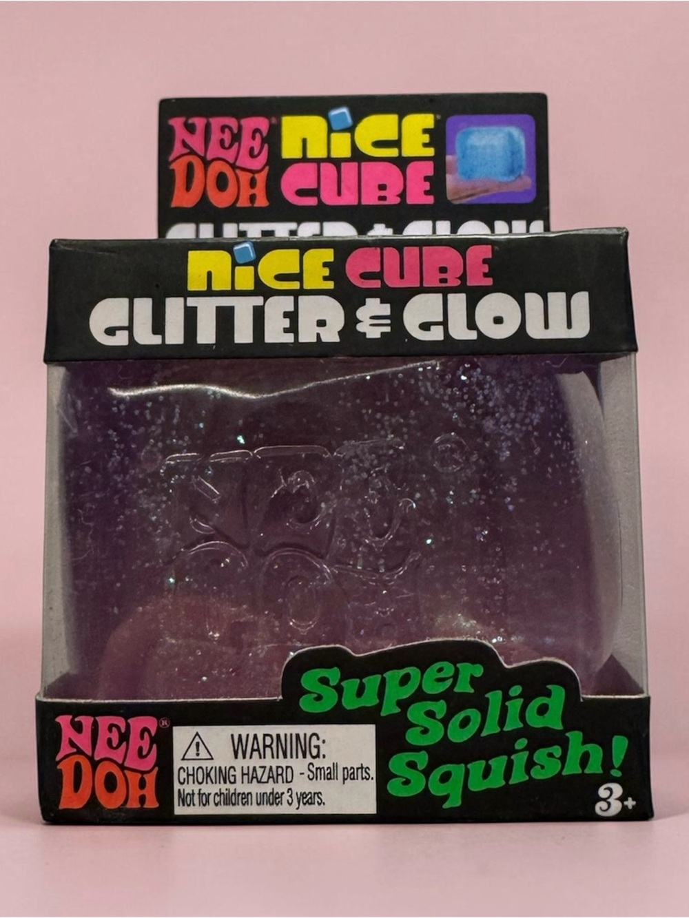 Needoh Glitter & Glow Nice Cube